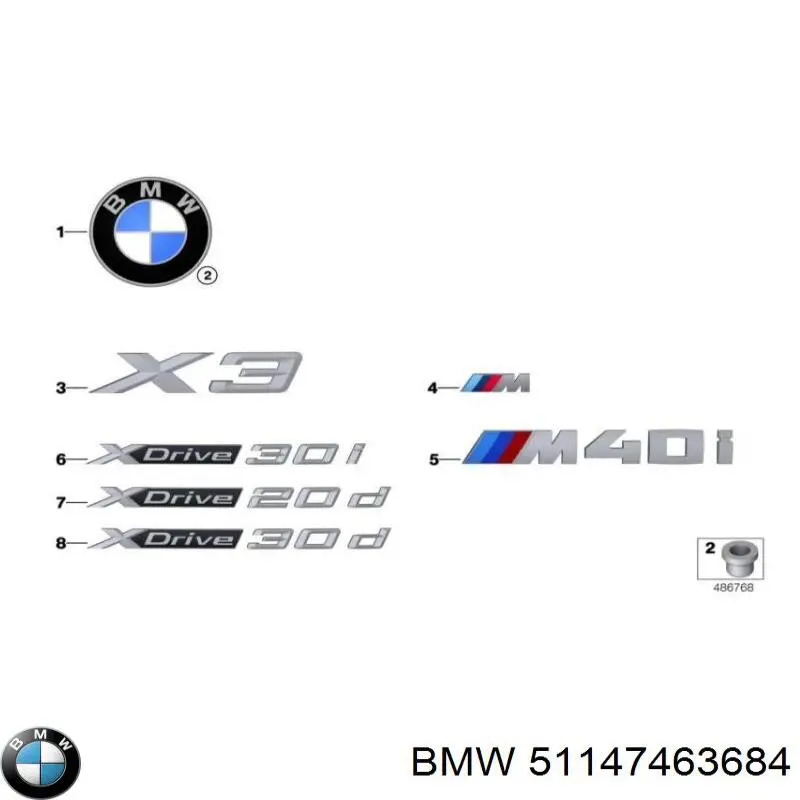 Comprar 7463684 BMW Emblema de capó