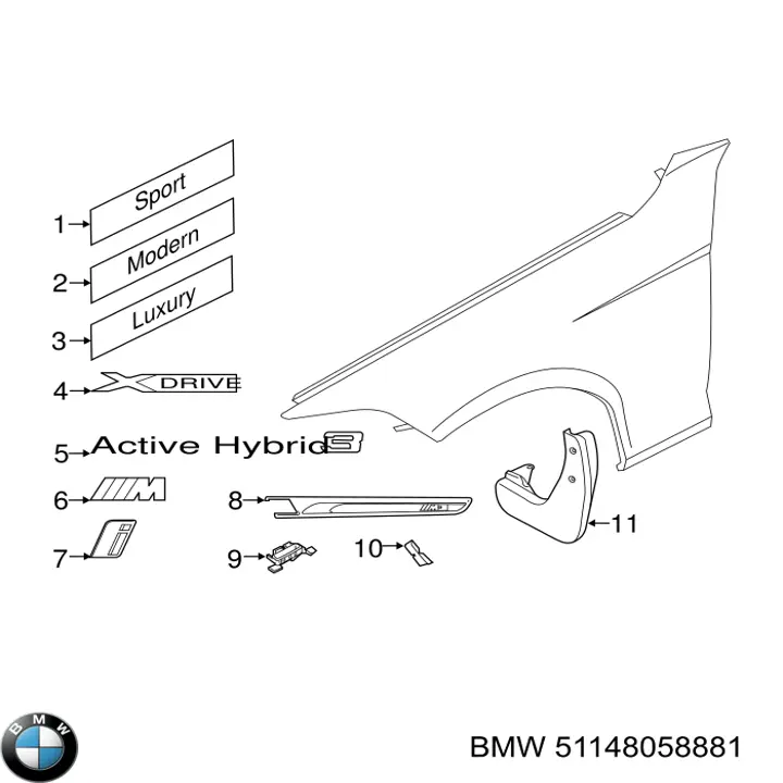 Emblema de capó BMW 51148058881 precio, desde 91,45 EUR