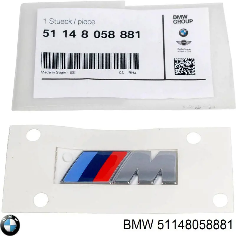 Comprar 51148058881 BMW Emblema de capó
