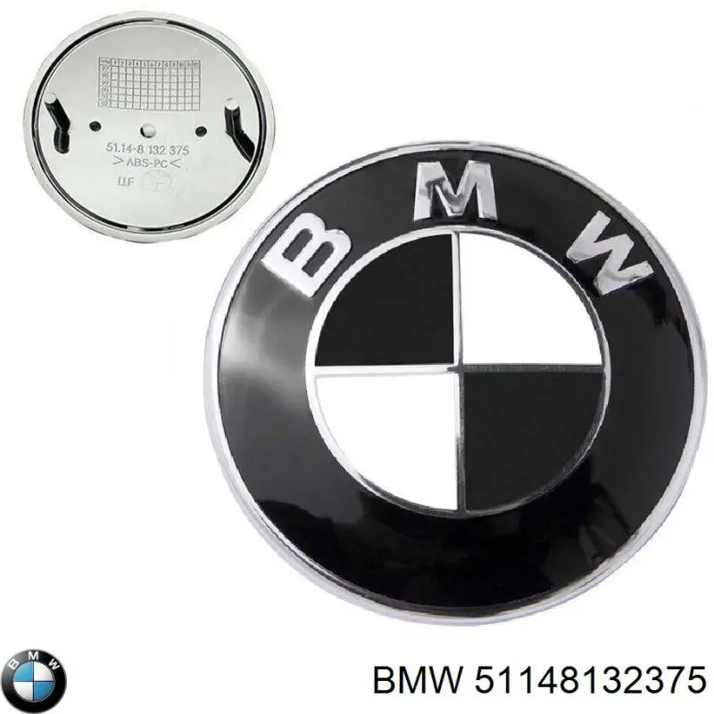 Emblema de capó 51148132375 BMW