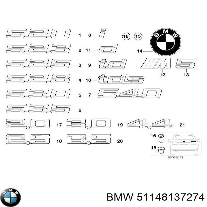  BMW 51148137274 precio, desde 73,26 EUR