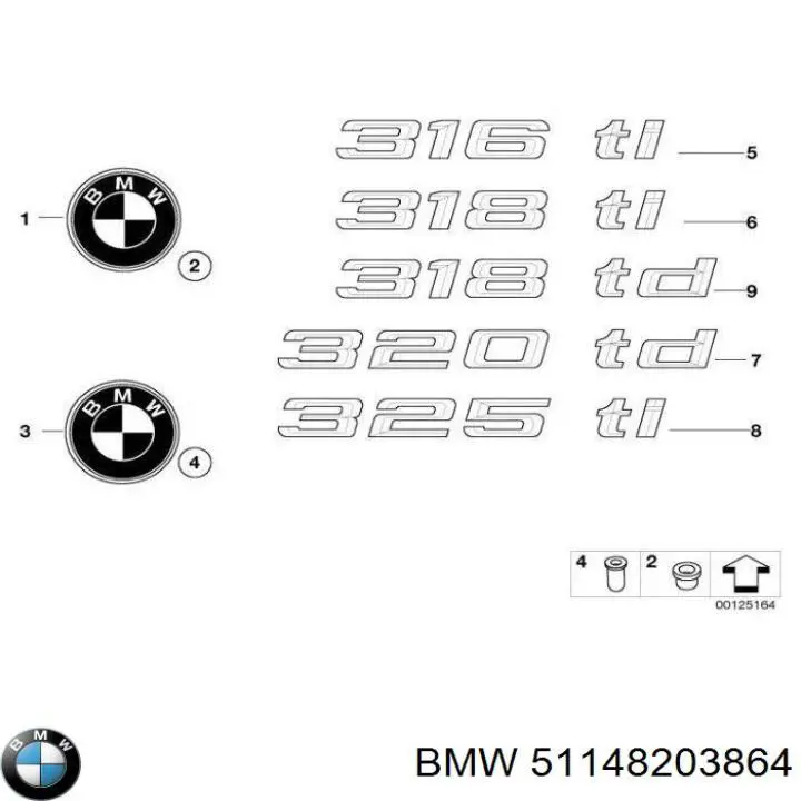 Comprar 51148203864 BMW Emblema