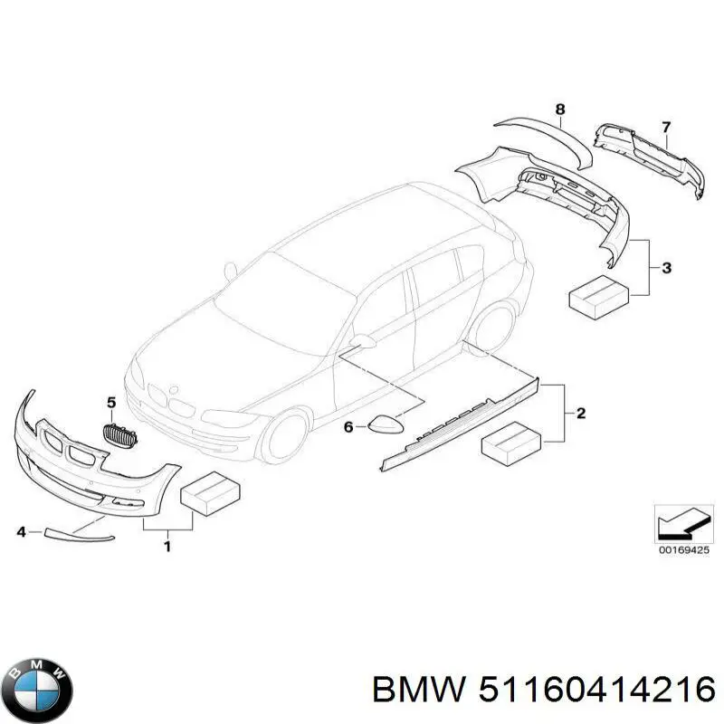 Cubierta de espejo retrovisor derecho BMW 51160414216 precio, desde 78,87 EUR