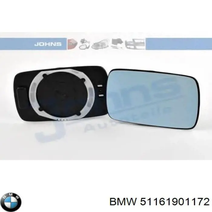 51161901172 BMW cristal de espejo retrovisor exterior derecho