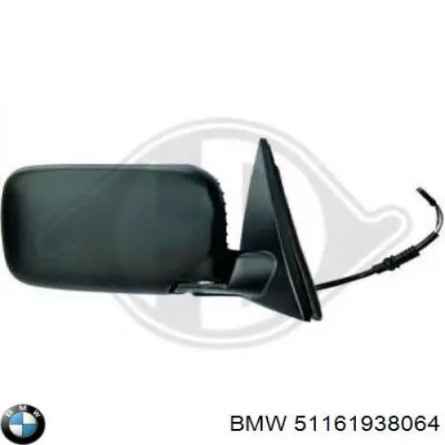 Cristal de retrovisor exterior derecho para BMW 3 (E30)
