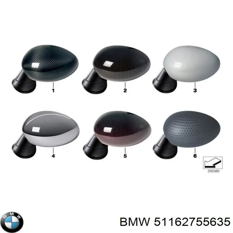 51162755635 BMW Espejo retrovisor izquierdo