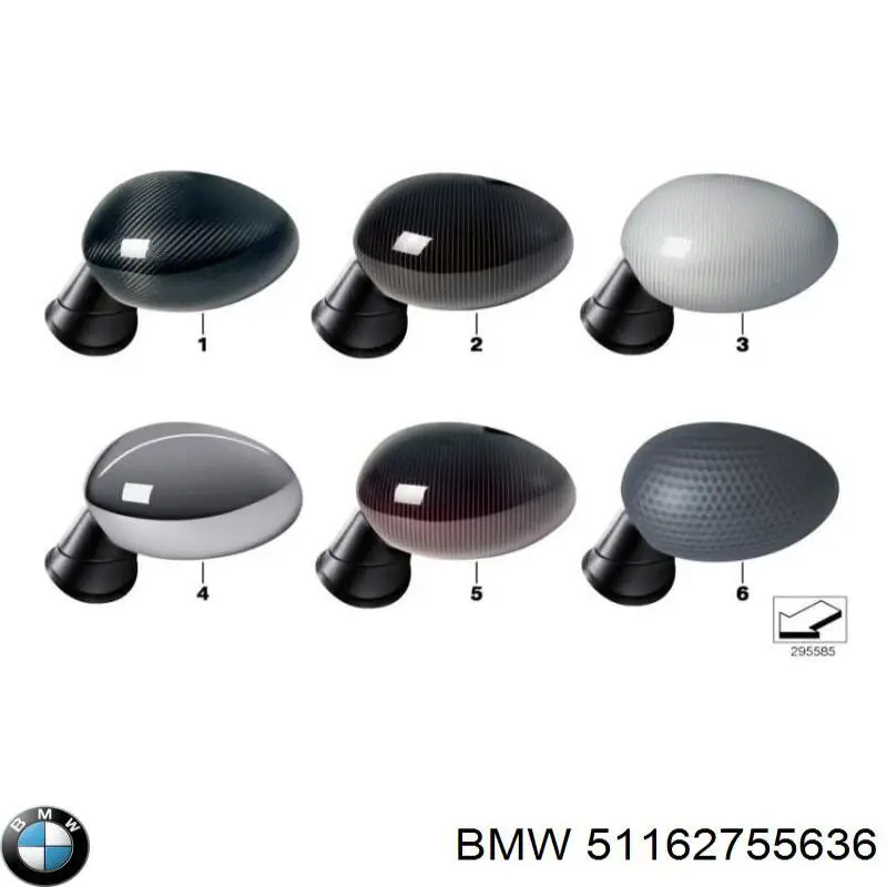 Espejo retrovisor derecho BMW 51162755636 precio, desde 69,70 EUR
