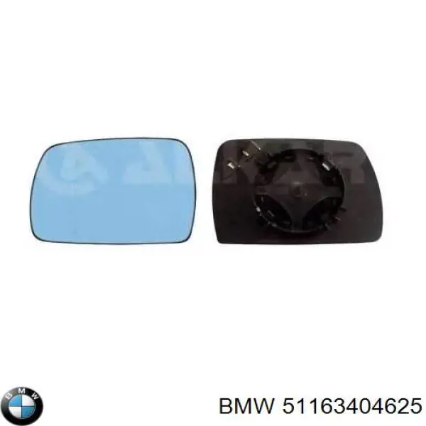 51163404625 BMW cristal de espejo retrovisor exterior izquierdo