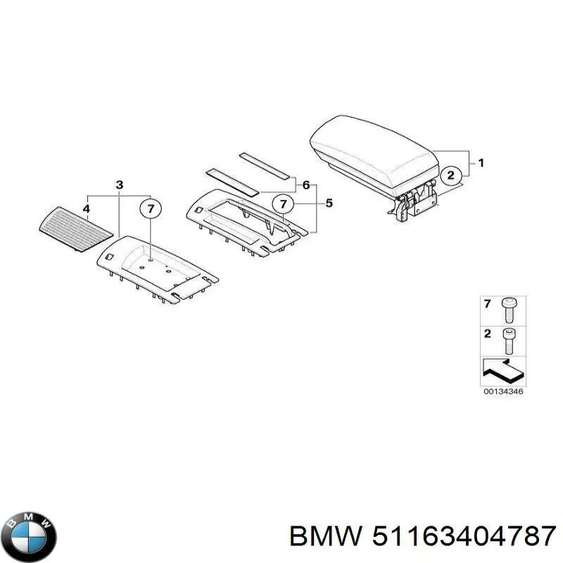 Consola central del panel de control BMW 51163404787 precio, desde 210,54 EUR