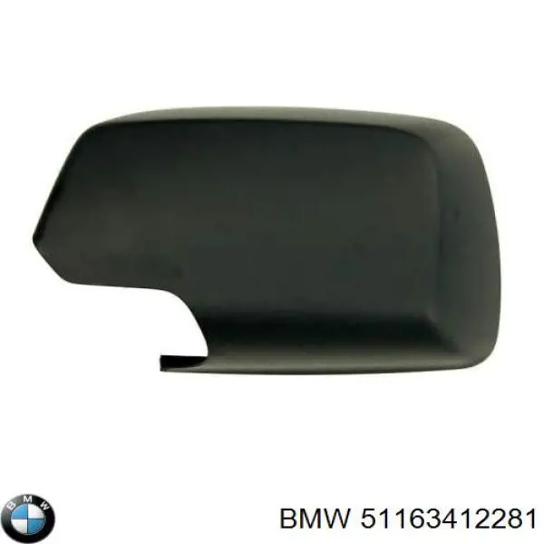 51163412281 BMW cubierta de espejo retrovisor izquierdo
