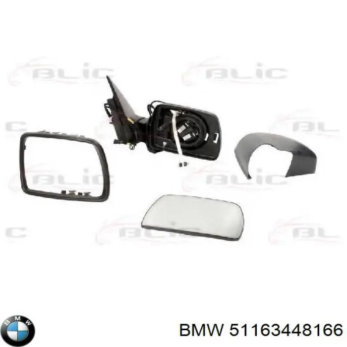 51163448166 BMW espejo retrovisor derecho