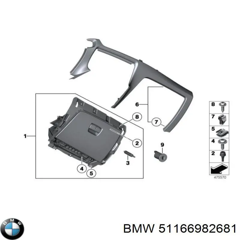 Comprar 51166982681 BMW Guantera