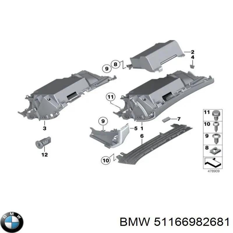 51166982681 BMW Guantera