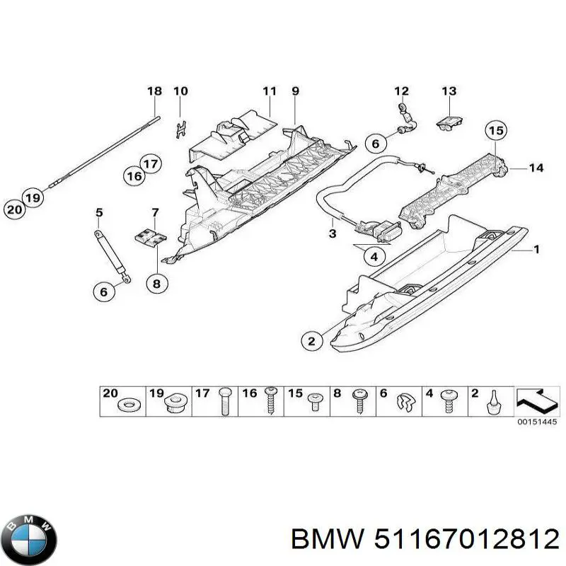 51167012812 BMW Tapón del cárter de aceite
