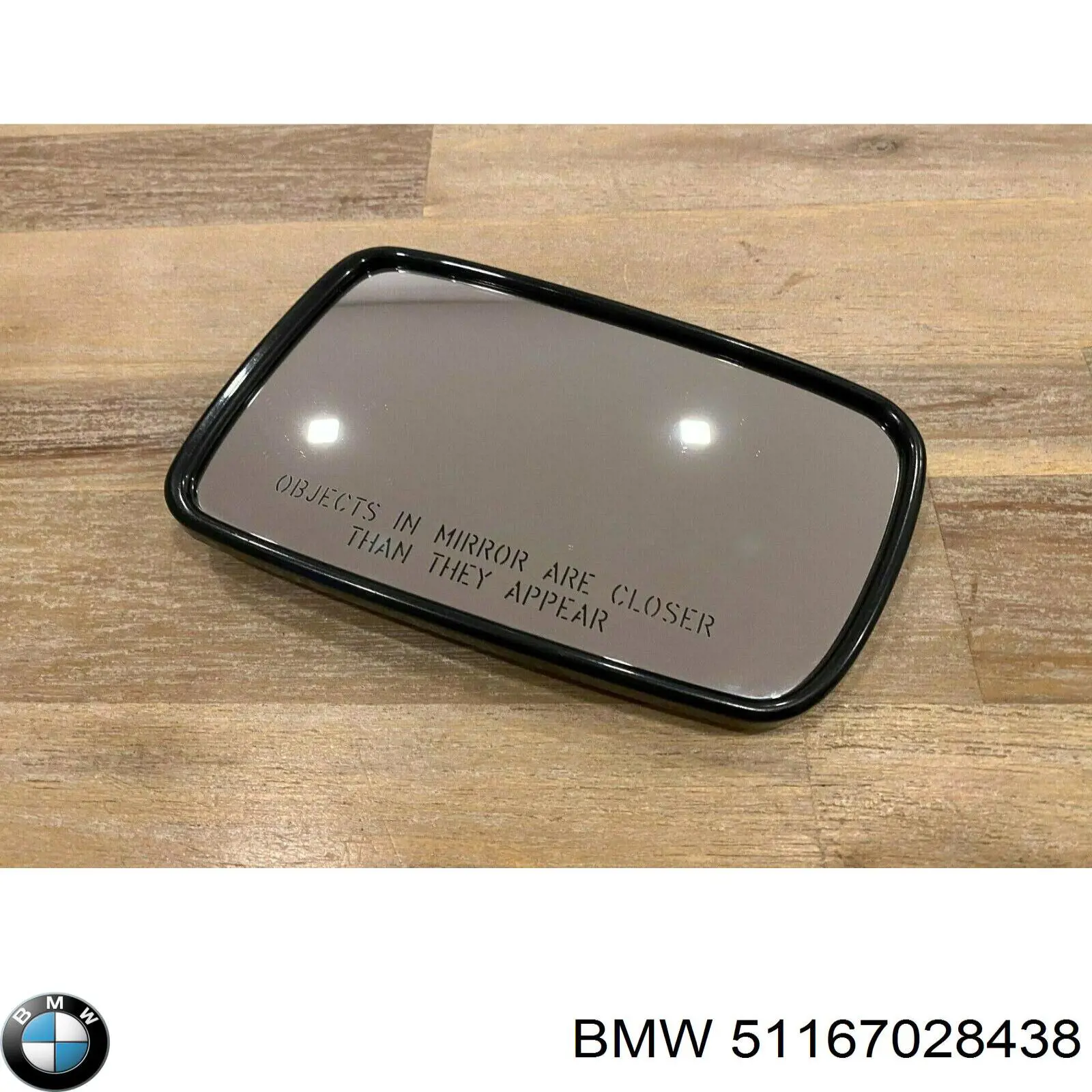 51167028438 BMW cristal de espejo retrovisor exterior derecho