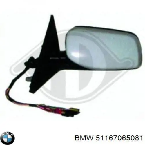 51167065081 BMW cristal de espejo retrovisor exterior izquierdo