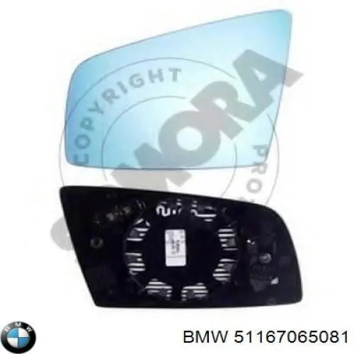 Cristal de espejo retrovisor exterior izquierdo BMW 51167065081 precio, desde 20,18 EUR