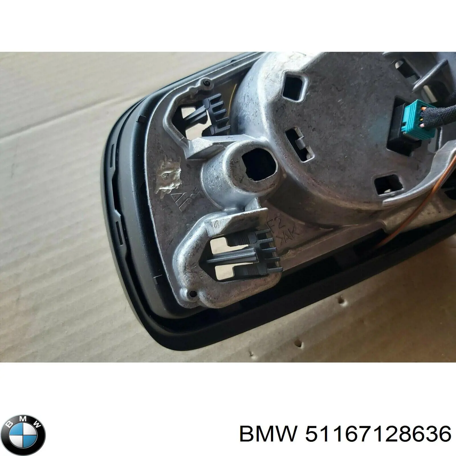 51167128636 BMW espejo retrovisor derecho