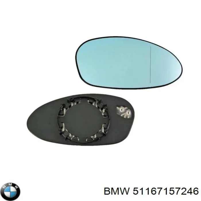 51167893560 BMW cristal de espejo retrovisor exterior derecho