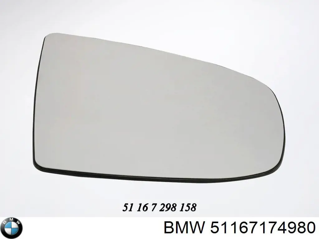 Cristal de retrovisor exterior derecho para BMW X6 (E72)
