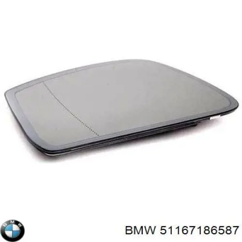 51167186587 BMW cristal de espejo retrovisor exterior izquierdo