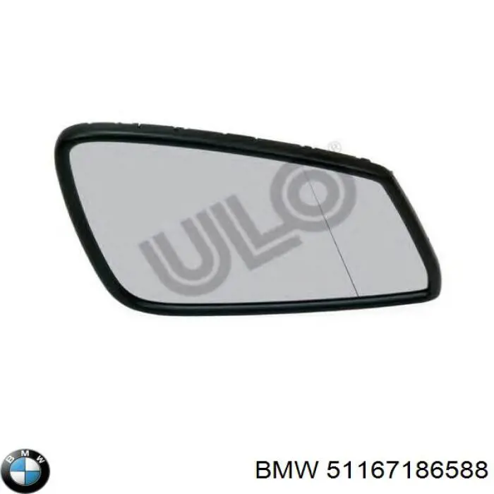 0617868U VAN Wezel cristal de espejo retrovisor exterior derecho