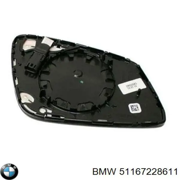 51167228611 BMW cristal de espejo retrovisor exterior izquierdo