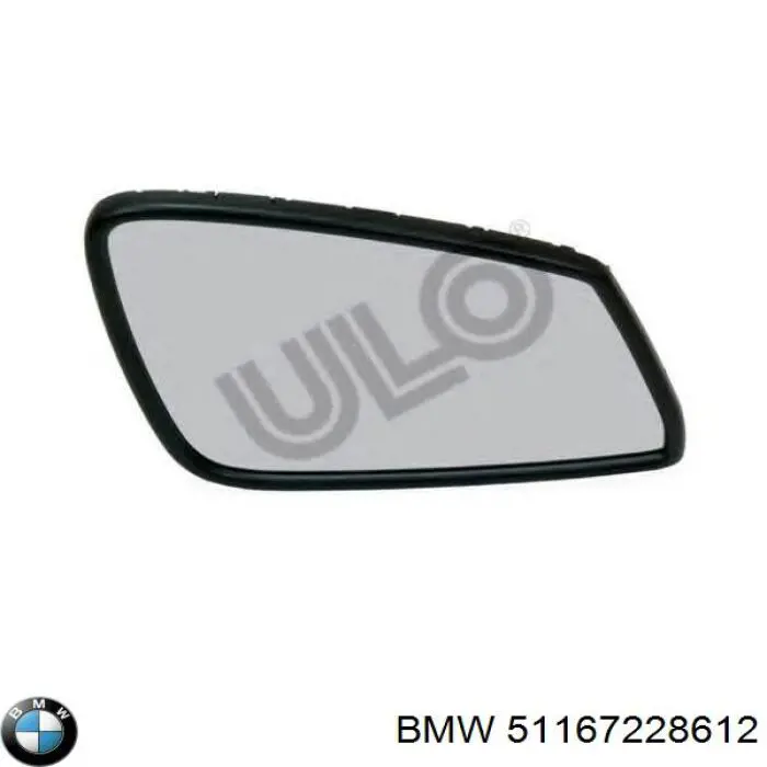 51167228612 BMW cristal de espejo retrovisor exterior derecho