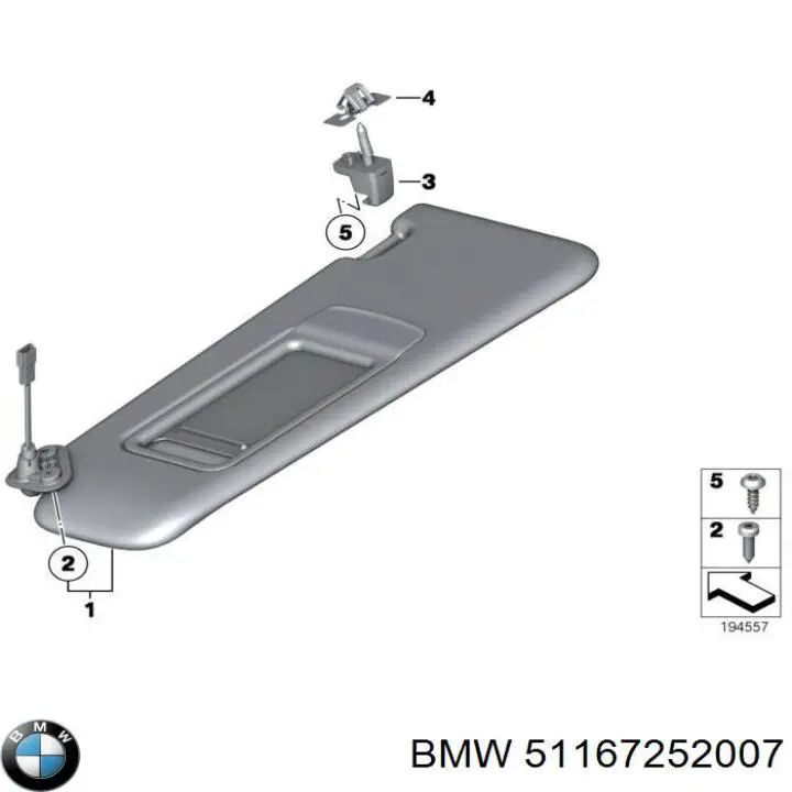 Visera parasol para BMW X1 (E84)