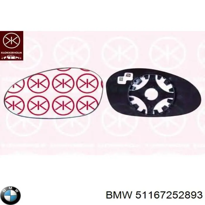 Comprar 51167252893 BMW Cristal de espejo retrovisor exterior izquierdo