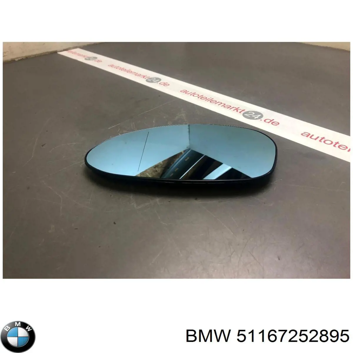 51167252895 BMW cristal de espejo retrovisor exterior izquierdo