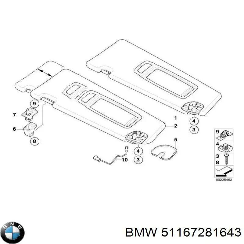 Parasol interior BMW X6 SUV (E72) (2009 - 2014) precio, desde 53,72 EUR
