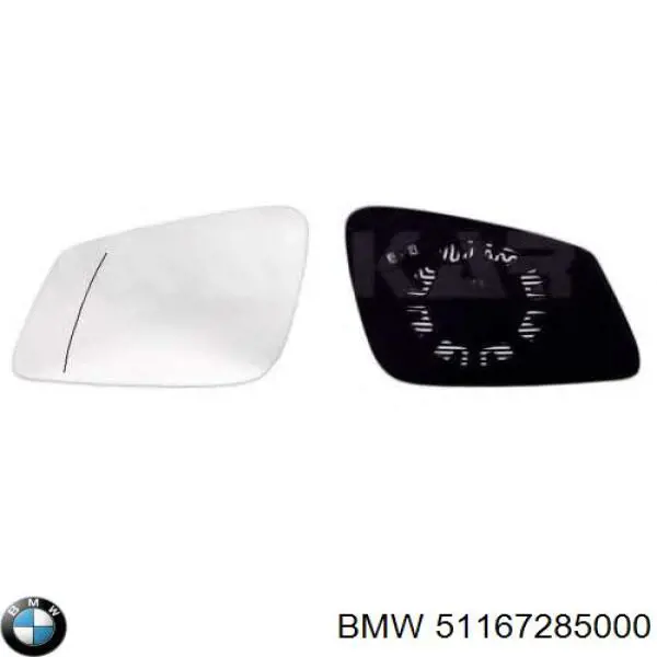 Comprar 51167285000 BMW Cristal de espejo retrovisor derecho