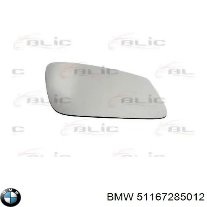 51167285012 BMW cristal de espejo retrovisor exterior derecho