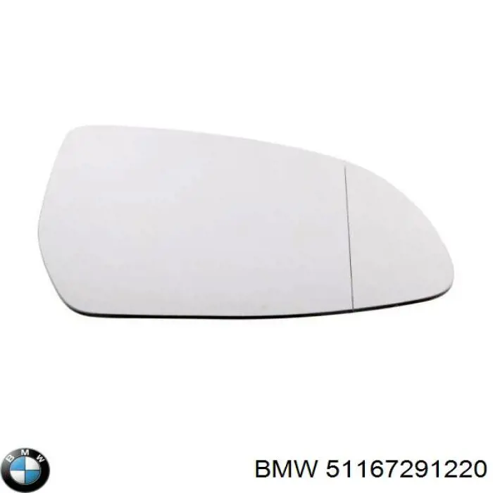 51167291220 BMW cristal de espejo retrovisor exterior derecho