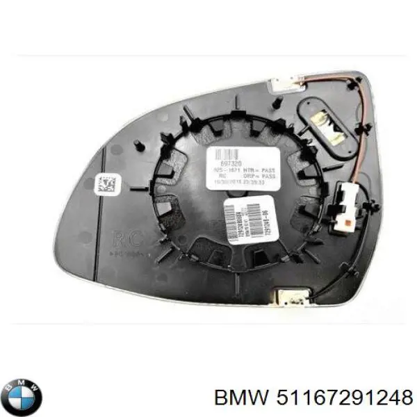 Cristal de espejo retrovisor derecho BMW 51167291248 precio, desde 162,06 EUR
