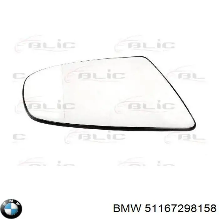 51167298158 BMW cristal de espejo retrovisor exterior derecho