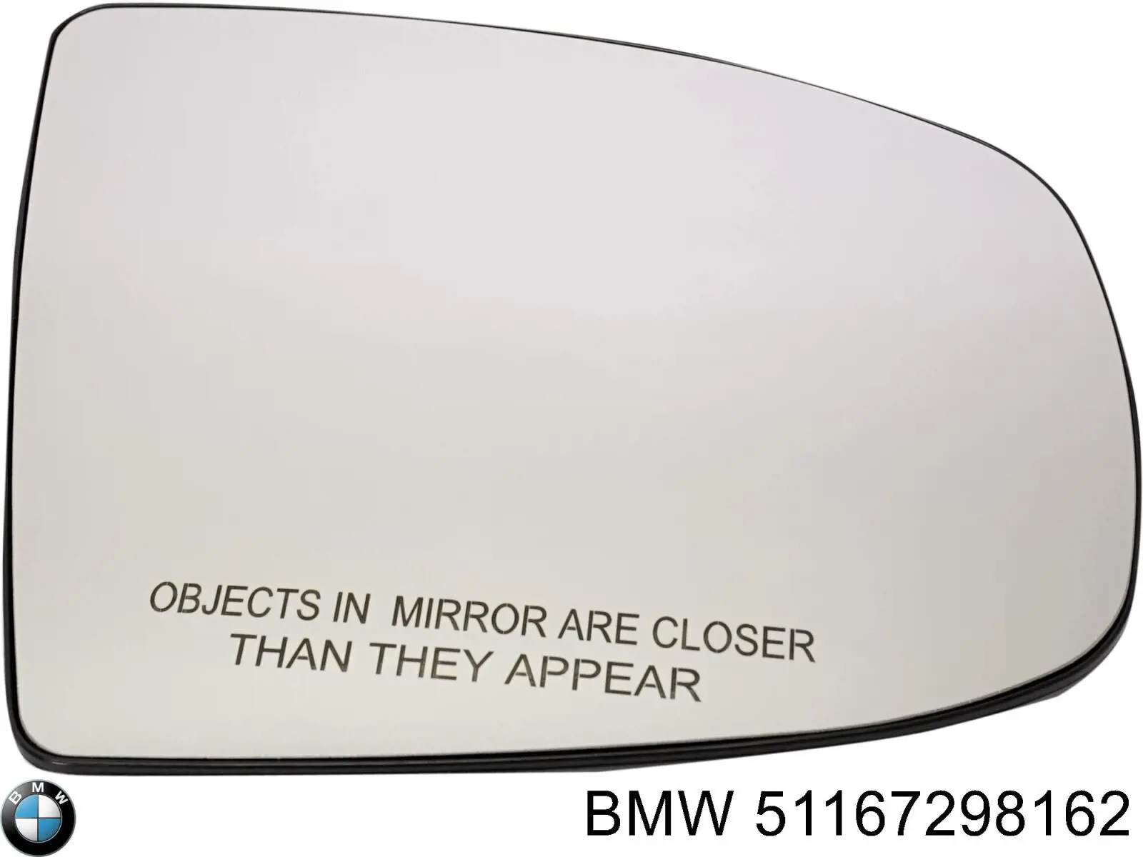 51167298162 BMW cristal de espejo retrovisor exterior derecho