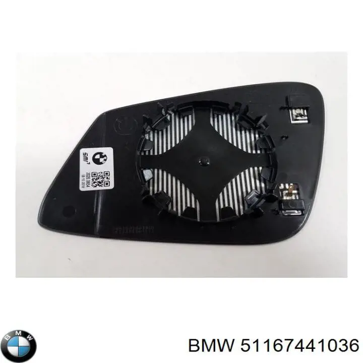 51167441036 BMW cristal de espejo retrovisor exterior derecho