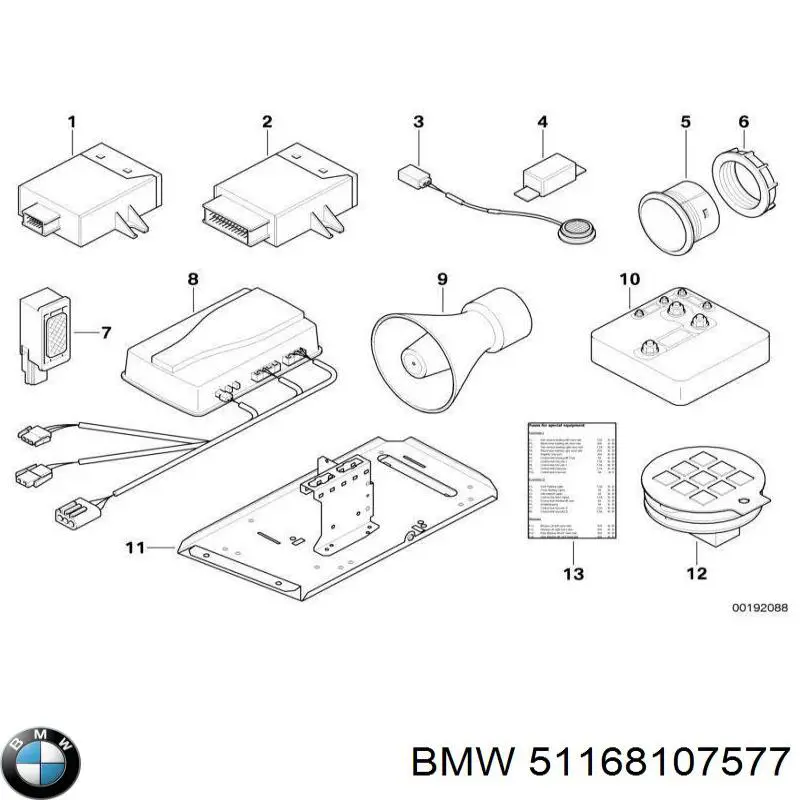  BMW 51168107577 precio, desde 2,72 EUR