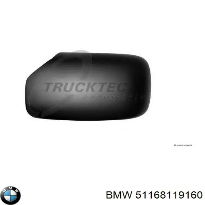 51168119160 BMW cubierta de espejo retrovisor derecho