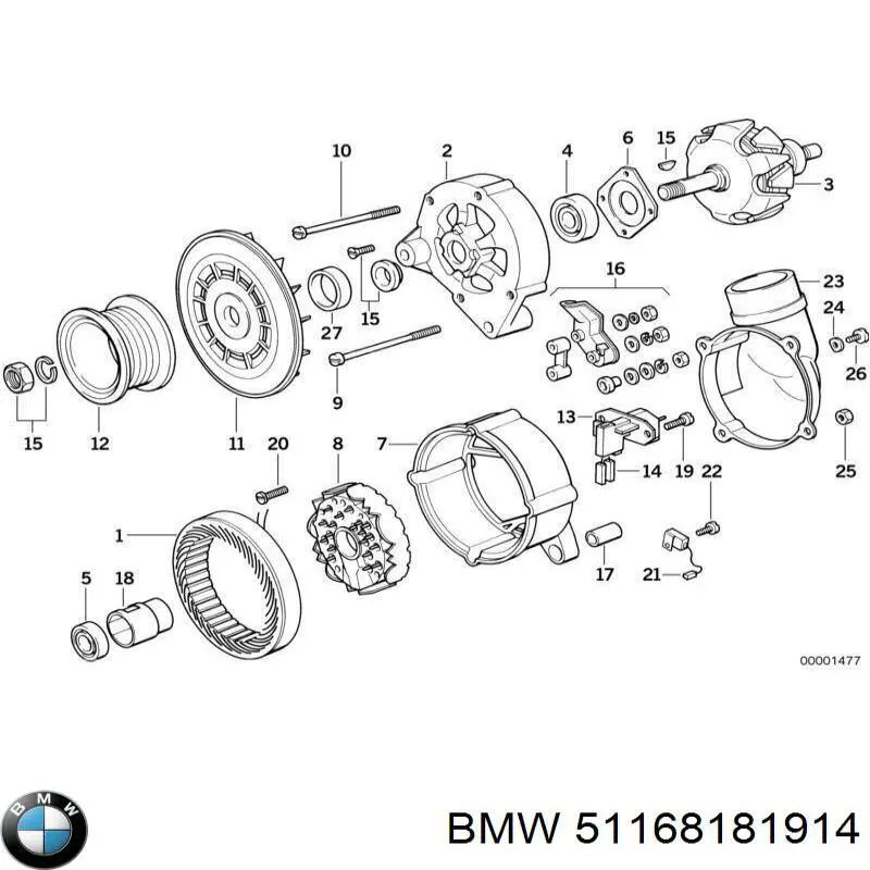  BMW 51168181914 precio, desde 103,53 EUR