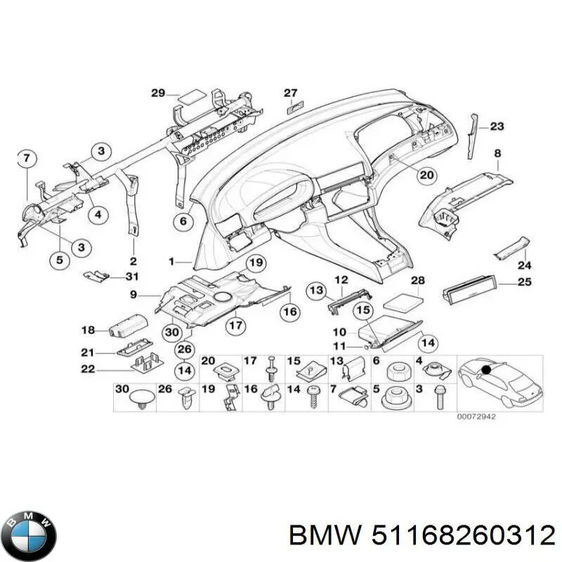  BMW 51168260312 precio, desde 34,85 EUR