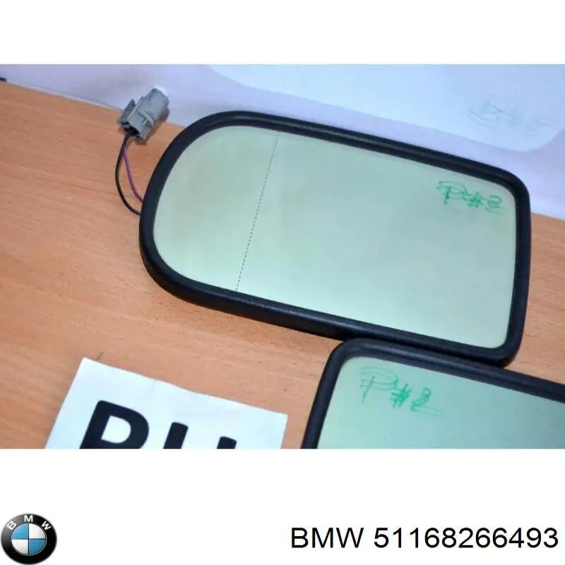 Cristal de espejo retrovisor exterior izquierdo BMW 51168266493 precio, desde 22,83 EUR