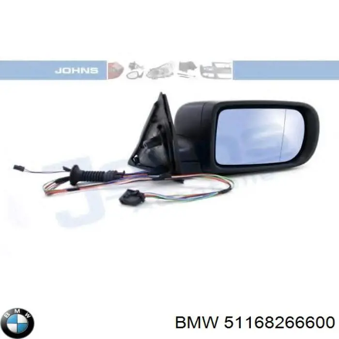 51168266600 BMW espejo retrovisor derecho
