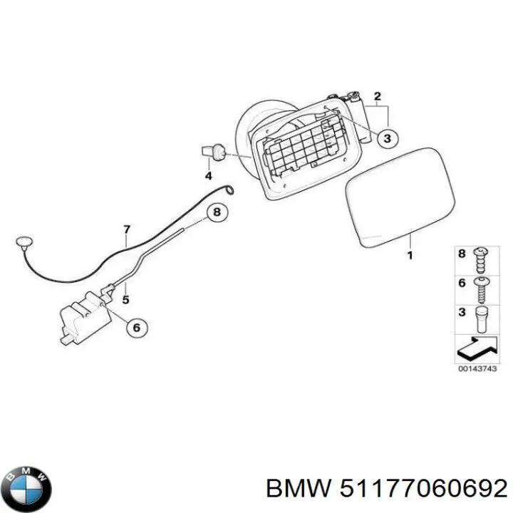 Comprar Tapa de la gasolina BMW 3  E90