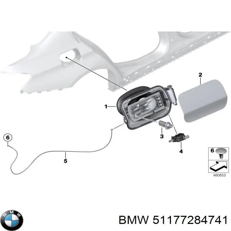 Tapa del tanque de combustible para BMW X1 (E84)