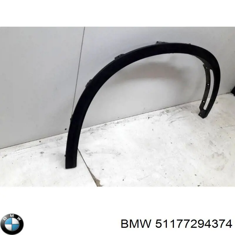 Extensión de la aleta delantera derecha 51177294374 BMW