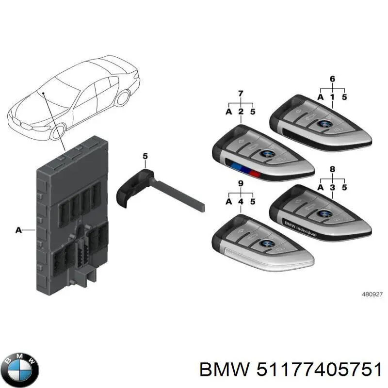 Comprar 51177405751 BMW Carcasa del tubo de llenado del tanque de combustible