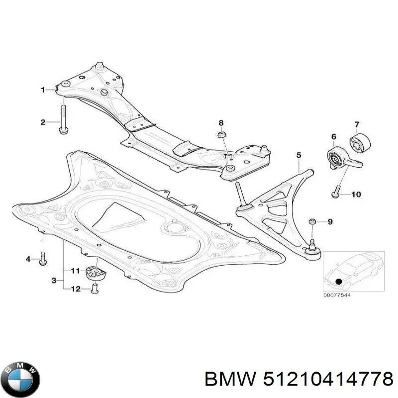 Funda para llave 51210414778 BMW